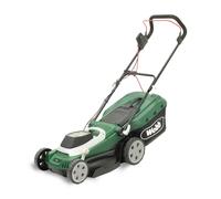 Webb Supreme WEER40RR Electric Rotary Lawnmower with Rear Roller, 6 Cutting Heights, 40cm 16 inch Cutting Width, 1800w Motor, 18 M