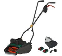 Webb WEV2012R 20v Eco Cordless Cylinder Lawnmower 300mm 2 x 4ah Li-ion Battery Charger