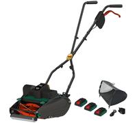 Webb WEV2012R 20v Eco Cordless Cylinder Lawnmower 300mm 3 x 4ah Li-ion Battery Charger