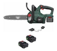 Webb WEV20CS25 20v Eco Cordless Chainsaw 250mm 3 x 4ah Li-ion Battery Charger
