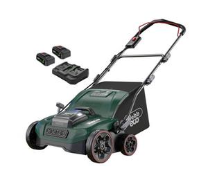 Webb Wev20X2Srb4X 40V (2 X 20V) 38Cm Cordless Scarifier Rake (2 X 4Ah Batteries & Charger)