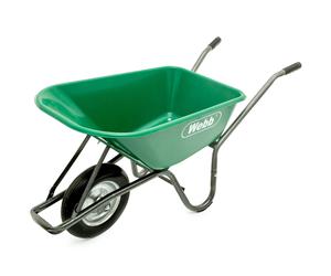Webb WEWB90 Poly Wheelbarrow with Puncture Proof Wheel 90l Green