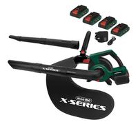 Webb X Series WEV20X2BV 40v Cordless Brushless Leaf Blower and Vaccum 4 x 4ah Li-ion USB Charger