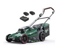 Webb X Series WEV20X2LM38RR 40v Cordless Brushless 2 in 1 Rotary Lawnmower 380mm 2 x 4ah Li-ion Battery Charger
