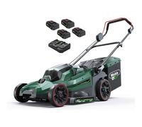 Webb X Series WEV20X2LM38RR 40v Cordless Brushless 2 in 1 Rotary Lawnmower 380mm 4 x 4ah Li-ion Battery Charger