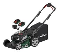 Webb WEV20X2LM47SPB4X 40V Self Propelled 46cm Cordless Electric Lawn Mower with Battery and Charger - Size: 103 x 67 x 151cm - GREEN - Wilko