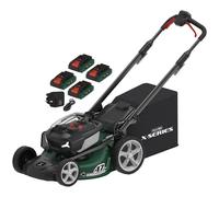 Webb X Series WEV20X2LM47SPB 40v Cordless Brushlesss Self Propelled Rotary Lawnmower 470mm 4 x 4ah Li-ion USB Charger