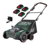 Webb X Series WEV20X2SR 40v Cordless Lawn Raker Scarifier 4 x 4ah Li-ion USB Charger