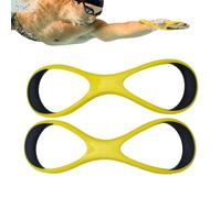 Webbed Gloves - High Elbow Corrective Fin | 8 Word Teaching Aid Equipment, Training Accessory for Fitness Wrist Bending Men Women Pool Breaststroke Backstroke, Comfortable Water Sports Gear