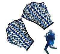 Webbed Swim Glove, Aqua Training, 1 to 3cm Difference in Size, with Silicone Water Fitness Gloves, Webbed Palm Swim Aid, Hydrodynamic Sports Glove, Surf Training Gloves for Men Women Use