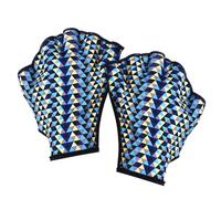 Webbed Swim Glove, Aqua Training, 1 to 3cm Difference in Size, with Silicone Water Fitness Gloves, Webbed Palm Swim Aid, Hydrodynamic Sports Glove, Surf Training Gloves for Men Women Use