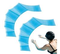 Webbed Swimming Gloves Silicone S M L Sizes Aquatic Training Mittens For Pool Workouts | Flexible Water Drag Swim Practice Gloves For Upper Body Strength | Open Water Snorkeling Glovess For Kids Adult
