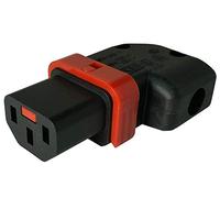 Webber Electronics - Left/Right Locking rewireable Series IEC320-C13 Connector. No More Accidental unplugging or disconnections. P/N: PA130100RBK Right/Left Angle