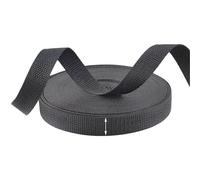 Webbing 10M Black Webbing 20/25/32/38/50/70/80/100mm Nylon Strap Ribbons Tape Belt Sling Decorative Webbings For Sewing(20mm)