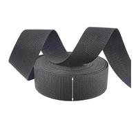 Webbing 10M Black Webbing 20/25/32/38/50/70/80/100mm Nylon Strap Ribbons Tape Belt Sling Decorative Webbings For Sewing(38mm)