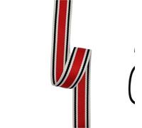 Webbing 5 Meters 38mm Colorful Stripe Polyester Webbing Ribbon Band Outdoor Backpack Bag Strap Belt Tapes DIY Sewing Clothing Accessorie(Color 4)