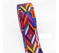 webbing 5Meter 32/38/50mm Ethnic Jacquard Webbing Bag Belt Ribbon for DIY Home Textile Clothing Belt Decor Sewing Accessory (Color : Color 38mm)