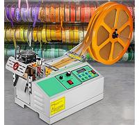 Webbing Cutting Machine - 440W Automatic Hot and Cold Tape Cutter for Weaving Belt, Zipper, Braided Tape, and Ribbon - Efficient Dispenser for Precise Cuts