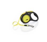flexi New Neon Webbing Leash - 5m - S: up to 15kg
