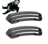 Webbing Holder - ABS Webbing Tail Clip, Diving Belt Connector, Quick Sliding Belt Storage Buckle, Erosion Resistant, Lightweight Equipment Closure for Backpack, Back Bow Tie and S