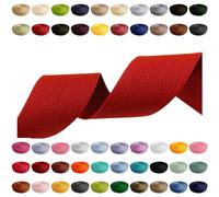 Webbing Strap 2 m 5 m 10 m 50 m 50 m 50 m Width 10 mm 15 mm 20 mm 25 mm 30 mm 40 mm 50 mm Bag Strap Polypropylene Ideal for DIY Projects, Crafts & Outdoor (519) Carmine Red, 10 mm x 2 m
