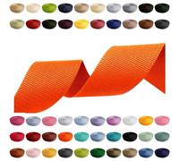 Webbing Strap 2 m 5 m 10 m 50 m 50 m 50 m Width 10 mm 15 mm 20 mm 25 mm 30 mm 40 mm 50 mm Bag Strap Polypropylene Ideal for DIY Projects, Crafts & Outdoor (523) Light Orange, 15 mm x 5 m