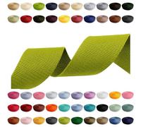 Webbing Strap 2 m 5 m 10 m 50 m 50 m 50 m Width 10 mm 15 mm 20 mm 25 mm 30 mm 40 mm 50 mm Bag Strap Polypropylene Ideal for DIY Projects, Crafts & Outdoor (875) Light Green, 10 mm x 2 m