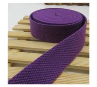 Webbing Strap 38mm 5meters Canvas Webbing Belt Bag Cotton Nylon DIY Backpack Strap Sewing Dog Accessories(Deep Purple)