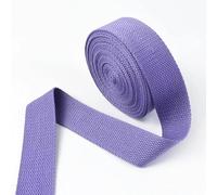 Webbing Strap 5Meters 20/25/32/38mm 1.3mm Thick Cotton Webbing Tapes Bags Strap Garment Ribbons Belt DIY Clothing Sewing Tape Bias Binding(Purple,25mm)