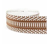 Webbing Strap 5Meters 38mm Jacquard Webbing Tapes for Bag Strap Ethnic Ribbon Luggage Decor Sewing Bias Band DIY Belt Shoes Accessories(RD155-Camel)