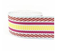 Webbing Strap 5Meters 38mm Jacquard Webbing Tapes for Bag Strap Ethnic Ribbon Luggage Decor Sewing Bias Band DIY Belt Shoes Accessories(RD155-Pink)