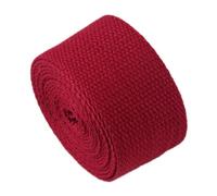 Webbing Strap Tape, Polyester Cotton Webbing Strap For Bag Luggage Cargo 1 Inch Width Multicolor 5-50 Yard(Red,5 yard)