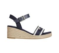 Webbing Wedge Sandal- female- Tommy Hilfiger- Wedges- Blue- 7 UK- Shoes 7 UK