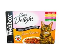 Webbox Cat Delight Gravy Pch 4x12x100g
