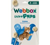 WEBBOX Cat Lick-e-Pops Tuna 4pcs Freeze-dried