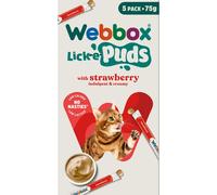WEBBOX Cat Lick-e-Puds with Strawberry 5x75g