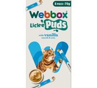 WEBBOX Cat Lick-e-Puds with Vanilla 5x75g