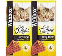 Webbox Cat Sticks Chicken & Liver 6 Sticks (Pack Of 12)