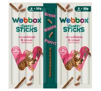 WEBBOX Cat Tasty Sticks Salmon and Trout | Size: 6 sticks