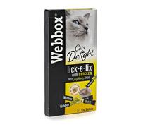 Webbox Cats Delight Lick-E-Lix Cat Treats Chicken 5X15G (Pack Of 17)