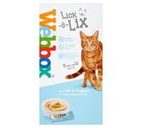 Webbox Cats Delight Lick E Lix Cream with Yoghurt and Milk 7pcs Case of 17
