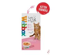 WEBBOX Cats Delight Lick-E-Lix Yoghurt Salmon Sachets Cat Treat 5 X 15G