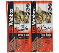 Webbox Cats Delight Tasty Cat Sticks with Beef & Rabbit, 30g