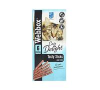 Webbox Cats Delight Tasty Sticks with Cod 6pcs 30g (Deal of 4)