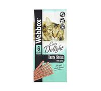 Webbox Cats Delight Tasty Sticks with Duck 6pcs 30g (Deal of 4)