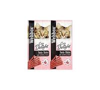 Webbox Cats Delight Tasty Sticks with Salmon & Trout (6 per pack - 30g) - Pack of 2