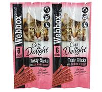 Webbox Cats Delight Tasty Sticks with Salmon & Trout - 6 Sticks (6 Packs)