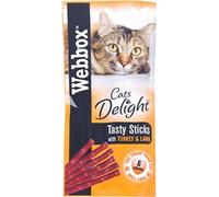 Webbox Cats Delight Tasty Sticks with Turkey & Lamb (6 per Pack - 30g) - Pack of 6