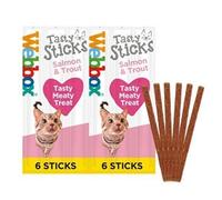 Webbox Cat Sticks Salmon & Trout 6 Sticks (Pack Of 12)