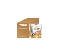 Webbox Chicken Chips Dog Treats - Made with 100 Percent Natural Chicken Breast, Puppy Friendly, Low Fat, Wheat and Gluten Free (10 x 80g Packs)